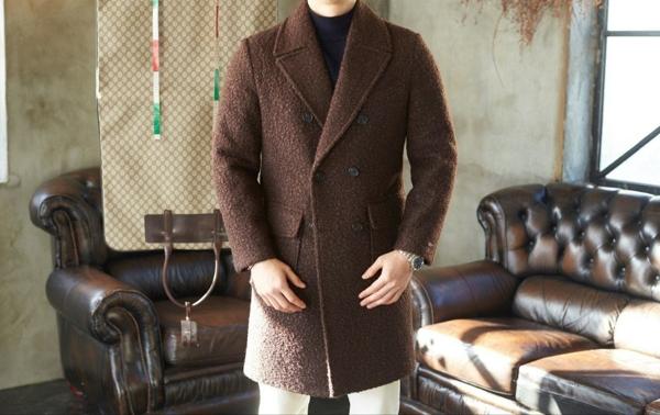 구* 카센 더블 브레스티드 코트