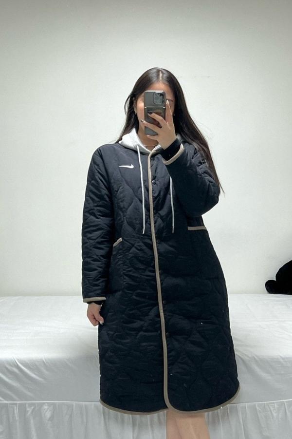 나** 스우시 후드롱 리버시블 패딩