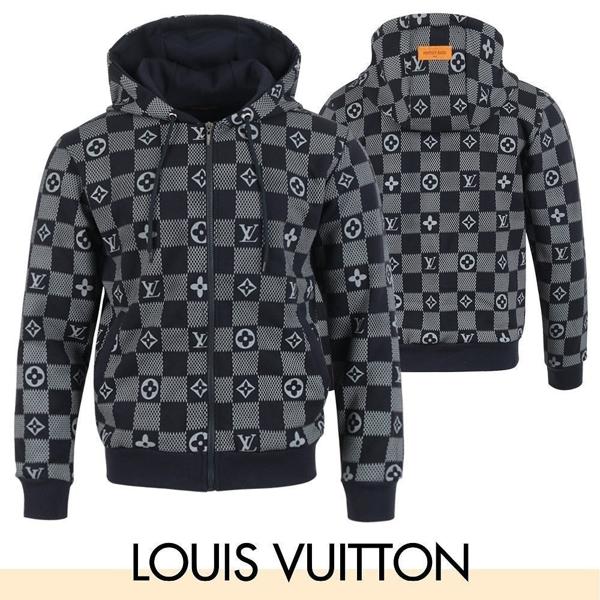 루* 체스 나염 후드 집업