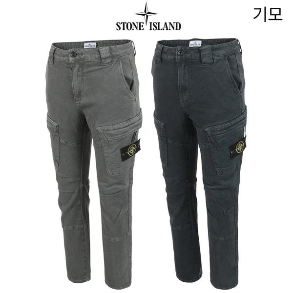 스* 안기모 베이직핏 스판 카고팬츠