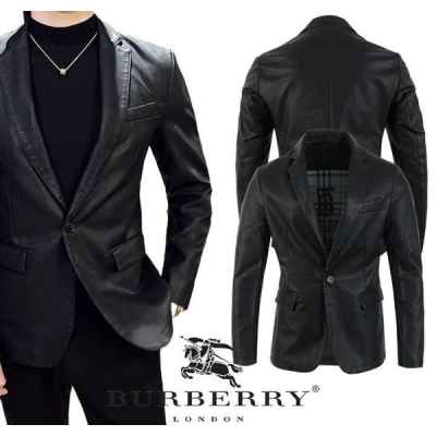 버** 싱글 레더 자켓