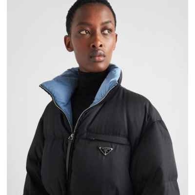 프** 리나일론 개버딘 후드 다운 코트