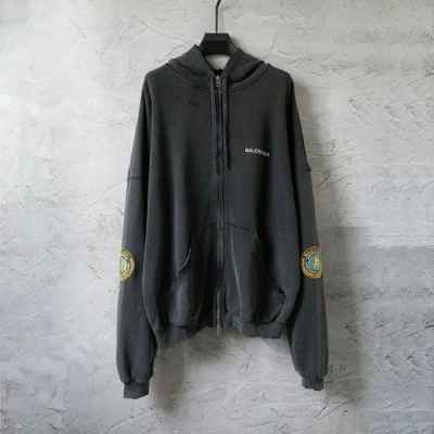 발**** 패치 후드 집업