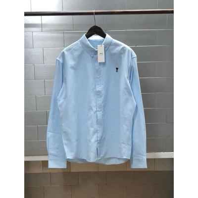 아* 하트자수 옥스포드 셔츠