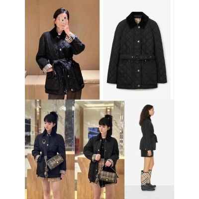 버** 퀄팅 누빔 여성 자켓