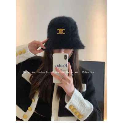 셀** 벨벳 로고패치 버킷햇 모자