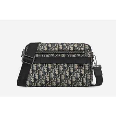 디* 사파리 맥시 메신저 백 ㅡ베이지블랙 Di*r Oblique 자카드 풀박스