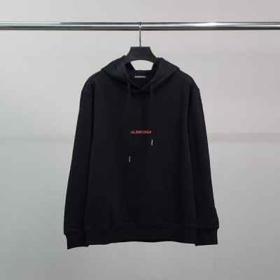 발**** 레드레터링 코튼 후드티